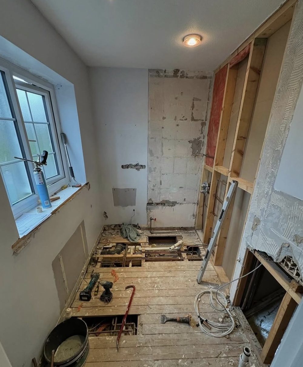 Bathroom plumbing rough-in by Brampton Plumber Express